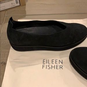 Eileen Fisher shoes black suede